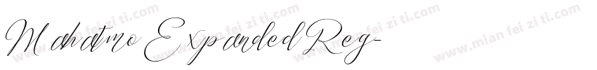 Mahatmo Expanded Reg字体转换